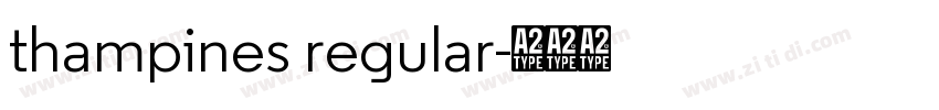 thampines regular字体转换